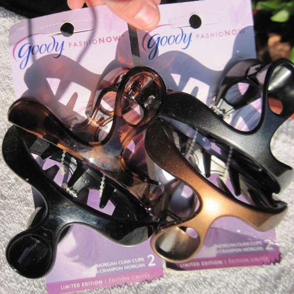 2 Goody Morgan Claw Clips Large Thick Hair Deep Teeth Fashionow Limited Edition - Picture 1 of 13